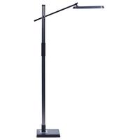 STEHLAMPE Aquarius 19/66/144 cm - Grau, Kunststoff (19/20.5/144cm) - Beliani