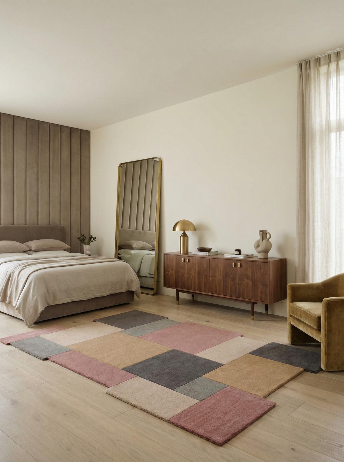WOLLTEPPICH HALLEIN, geometrisch, Grau-Rosa, 150 x 240 cm - Rosa/Grau, Textil (240/150cm) - KADIMA DESIGN