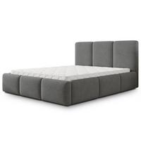 POLSTERBETT ARSIL 120x200 cm mit Bettkästen - Grau - Grau, Holz/Textil (120/200cm) - MASSENO
