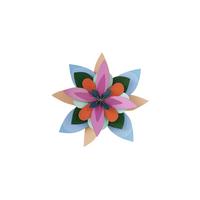 WANDDEKO Papierblumen-Blüte 10/32 cm - Multicolor, Wellpappe (10/32/32cm) - Studio Roof