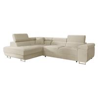 ECKSOFA Torezio, Seite: Links - Beige, Holz/Textil (274/203cm) - MIRJAN24
