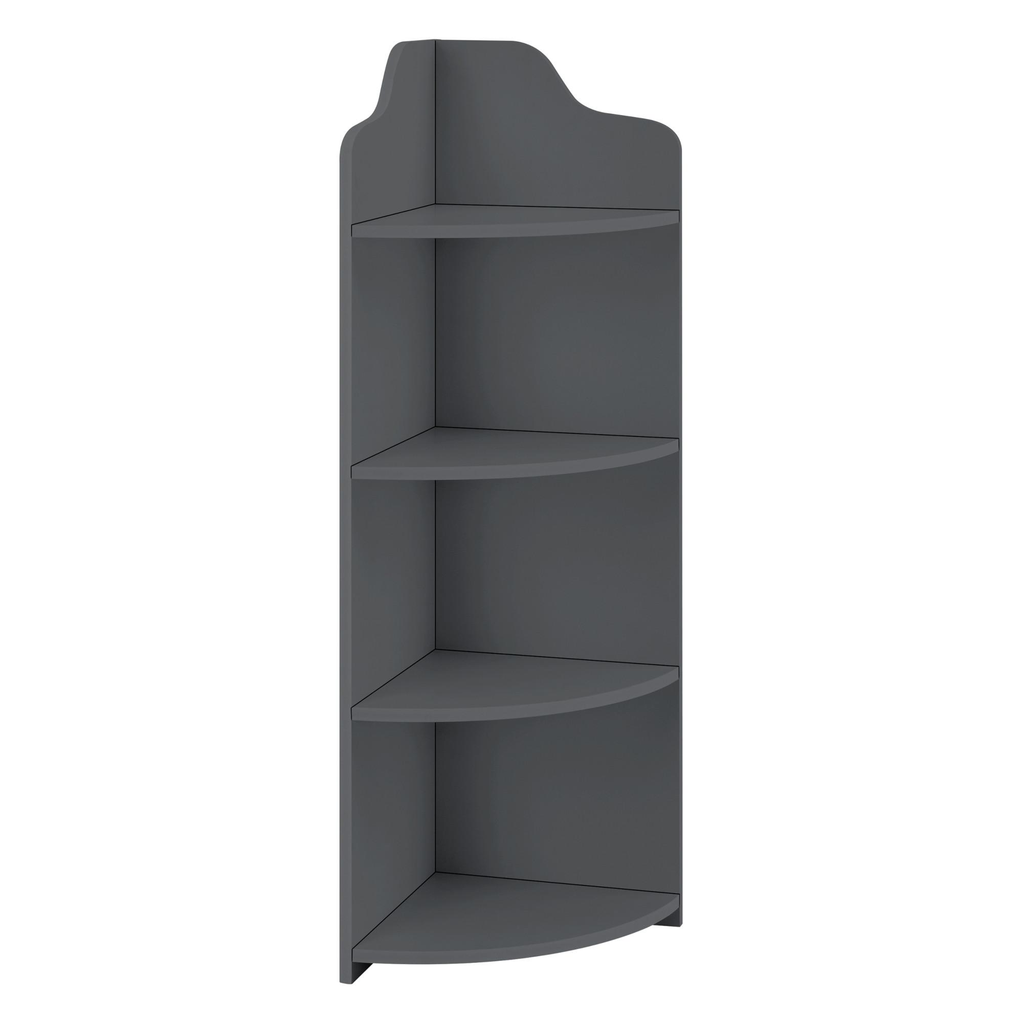 ECKREGAL Bjurholm - Dunkelgrau, Kunststoff (28/90/28cm) - [en.casa]