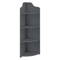 ECKREGAL Bjurholm - Dunkelgrau, Kunststoff (28/90/28cm) - [en.casa]