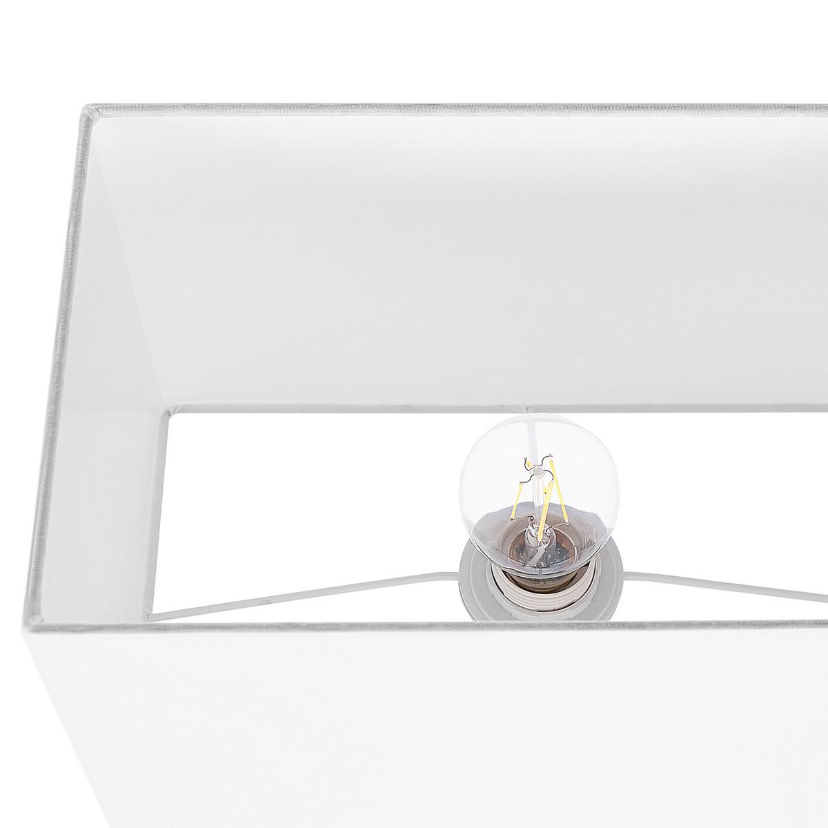 TISCHLAMPE Yasuni 20/32/62 cm - Weiß, Metall (20/32/62cm) - Beliani