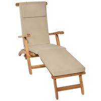 DECKCHAIRAUFLAGE Loftlux DC 175/45/5 cm Natur - Sandfarben, Textil (45/5/175cm) - Beautissu 