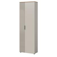 FLURSCHRANK Kaschmir Sand und Evoke Eiche, Schuhschrank 60 x 160 cm mit viel Stauraum - Kaschmir/Eichefarben, Holzwerkstoff/Kunststoff (60/190/36cm) - Inn.Furn