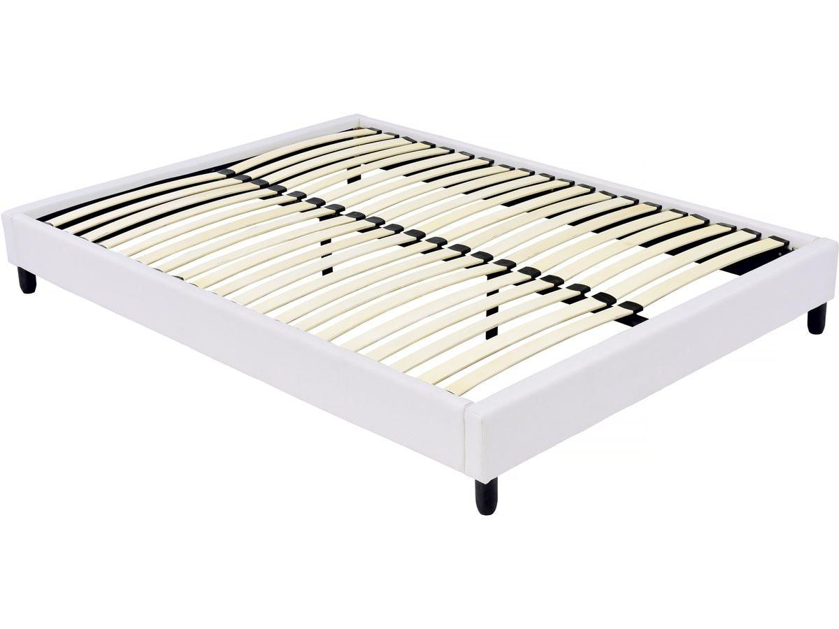 LATTENROST sommier tapisser à lattes - 140 x 190 cm - 12 lattes - blanc weiss - Weiß, Textil (190/140cm) - Habitat Garten
