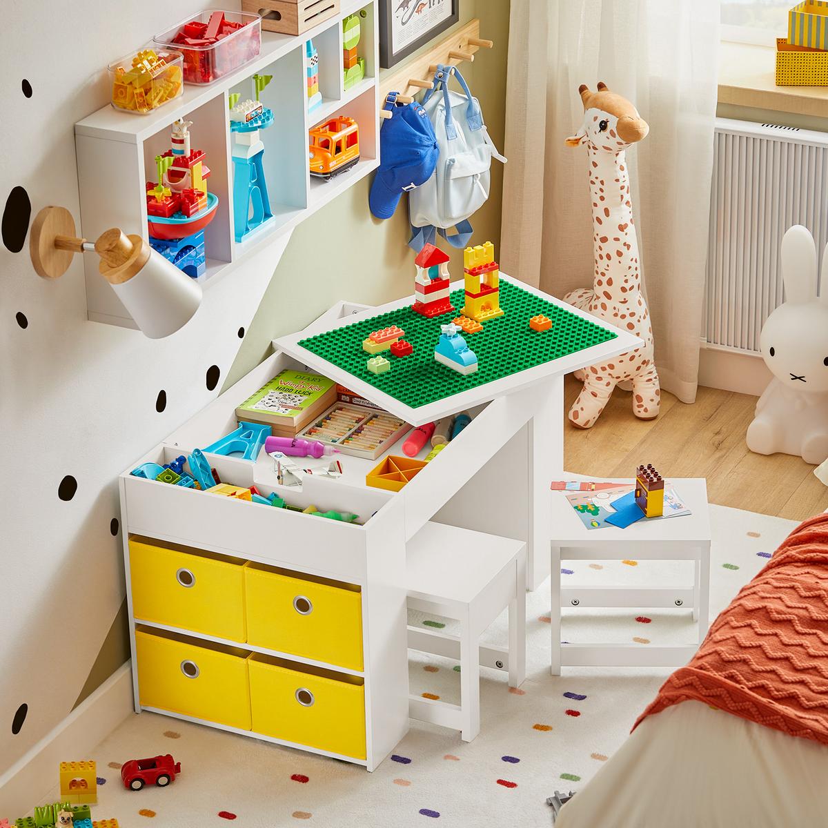 KINDERSITZGRUPPE Weiß - Weiß, Holzwerkstoff (87/50/50cm) - SoBuy