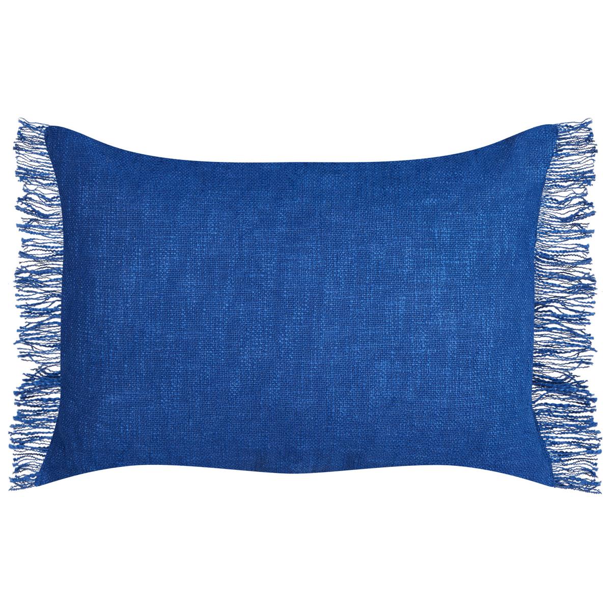 DEKOKISSEN 2er-Set Marineblau 50/35 cm Maba - Hellblau, Textil (35/50cm) - Beliani