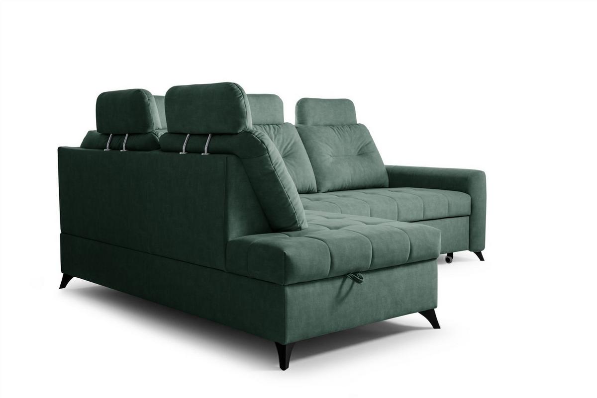 ECKSOFA Wendie - Grün, Holzwerkstoff/Textil (200/250cm) - Fun Möbel