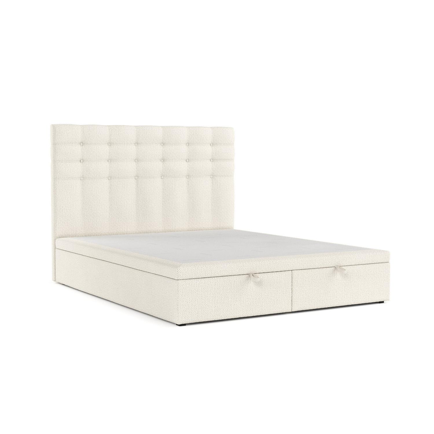 POLSTERBETT Callo mit Stauraum 160/200 cm Hellbeige im Alta Stoff - Sandfarben/Schwarz, Holz/Holzwerkstoff (160/200cm) - AltaBeds