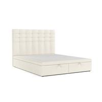 POLSTERBETT Callo mit Stauraum 200/200 cm Hellbeige im Alta Stoff - Sandfarben/Schwarz, Holz/Holzwerkstoff (200/200cm) - AltaBeds
