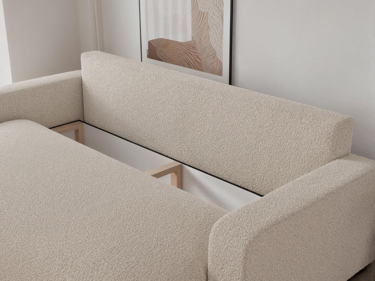 SCHLAFSOFA PIANO mit Bettkasten, Creme - Creme, Textil (246/79/93cm) - Idohome