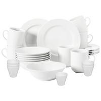 FRÜHSTÜCKS-SET Rondo/Liane weiß 24-tlg. - Weiß, Keramik (2/2/2cm) - Seltmann Weiden