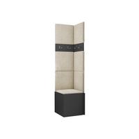 GARDEROBEN-SET Orion XXI - Creme/Graphitfarben, Holzwerkstoff/Kunststoff (42/186/46cm) - MIRJAN24