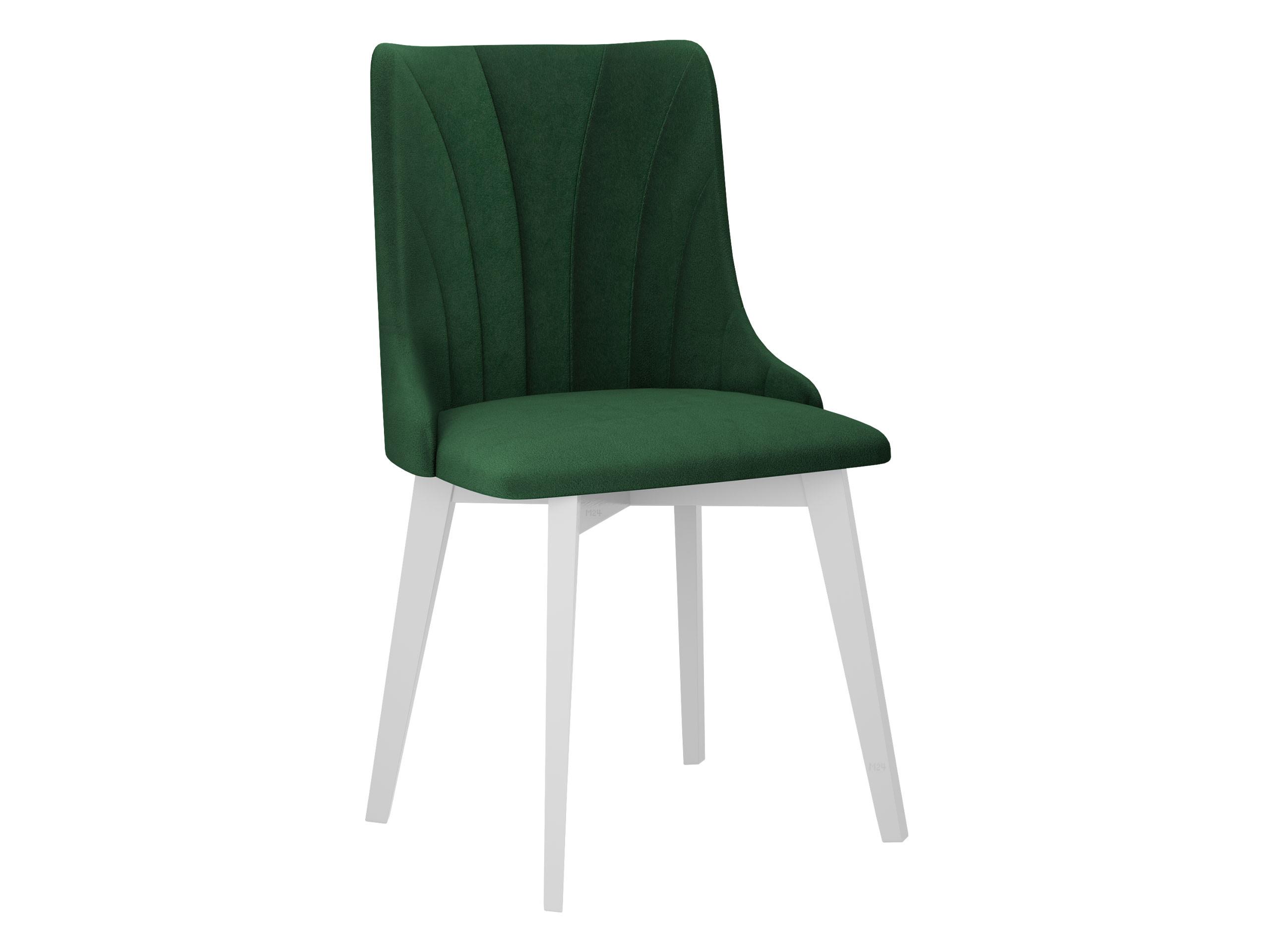 ESSZIMMERSTUHL Monti V Pik Muschel - Weiß/Grün, Holz/Textil (48/83/53cm) - MIRJAN24
