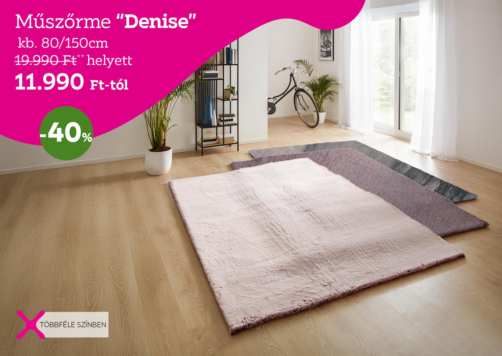 Műszőrme DENISE 19990 Forint helyett 11990 Forint, kedvezmény mértéke 40%