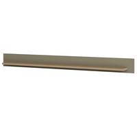 WANDBOARD Salbei grün, Eiche 180 cm, Wandregal skandinavisch - Salbeigrün/Eichefarben, Holzwerkstoff/Metall (180/17/17cm) - Furn.Design