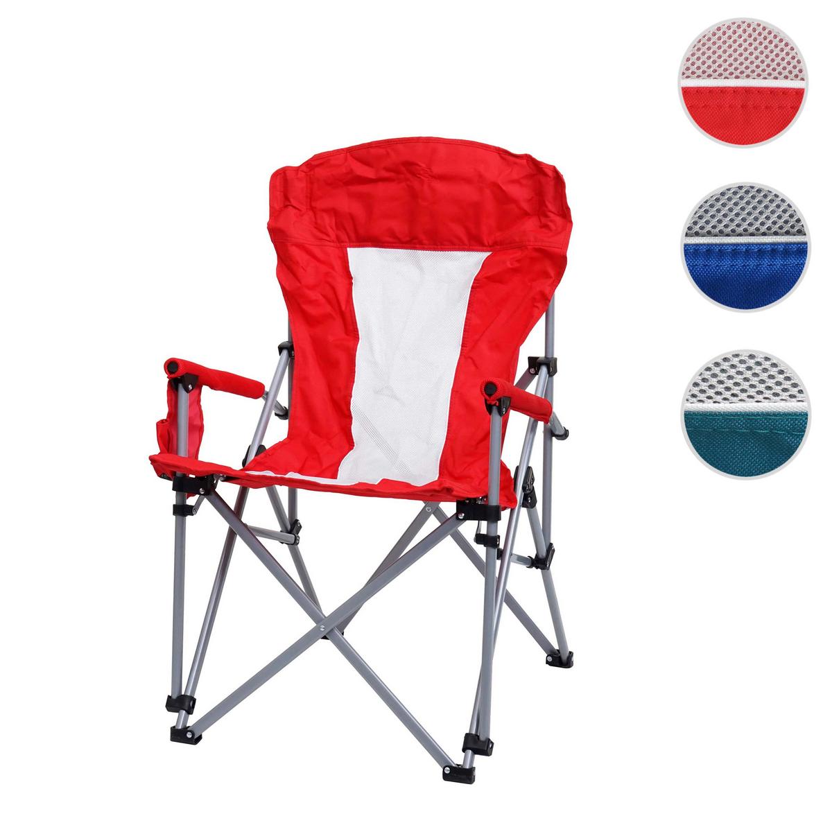 CAMPINGSTUHL Rot - Rot, Textil (57/100/66cm) - MCW
