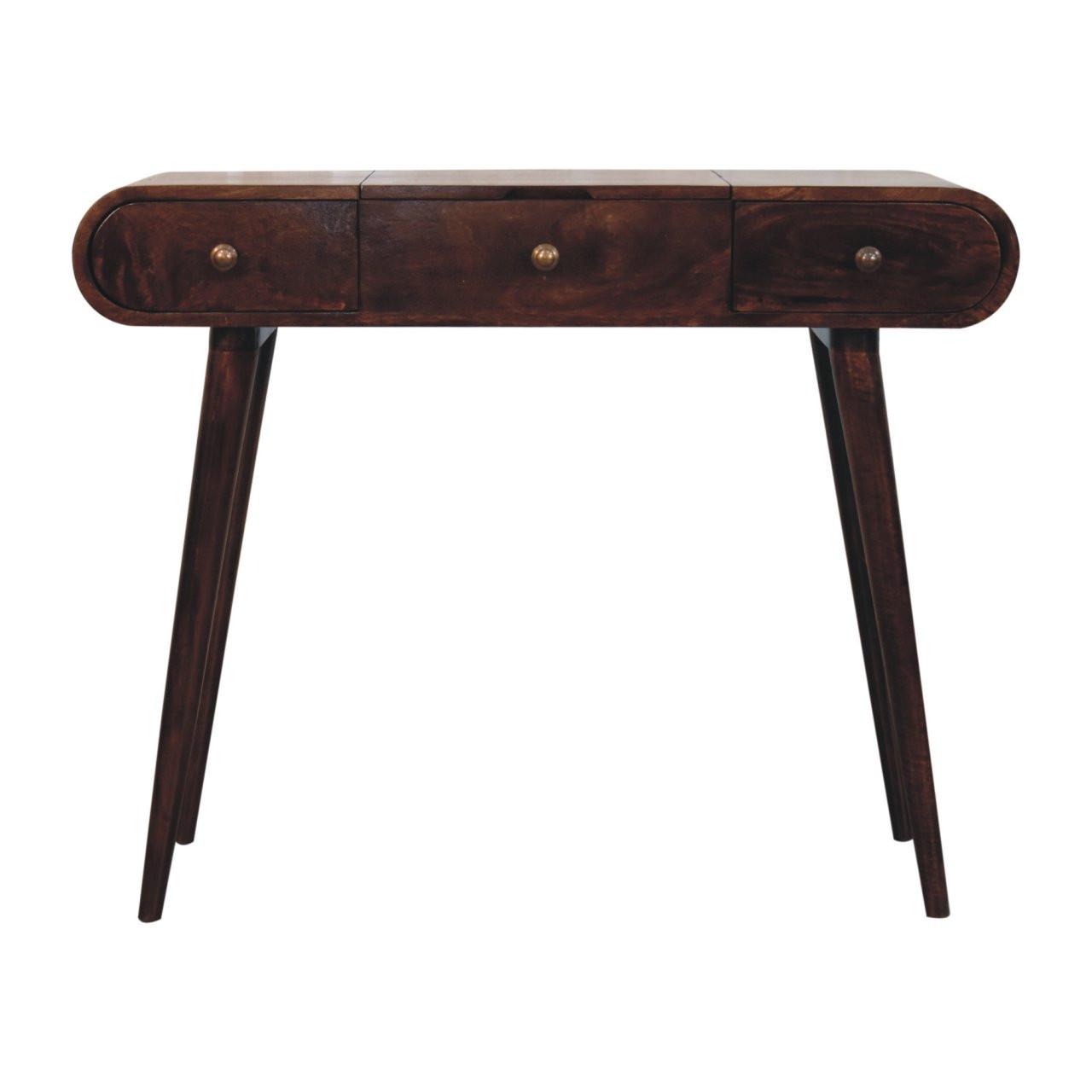 SCHMINKTISCH California - Braun, Holz (40/80/100cm) - Artisan Furniture