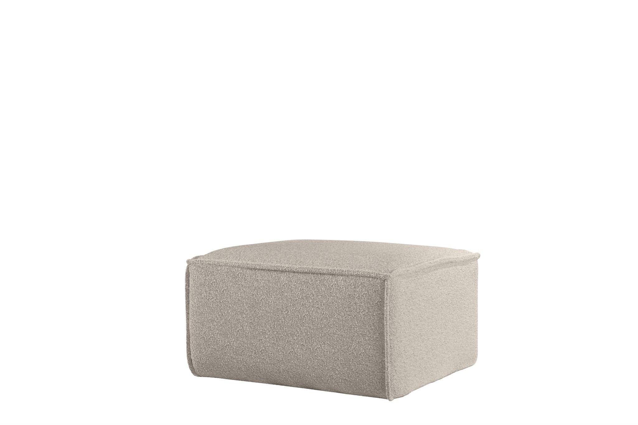 POLSTERHOCKER Celes Prem.65 Asc. Bukla - Beige, Holzwerkstoff/Textil (65/40/65cm) - Fun Möbel