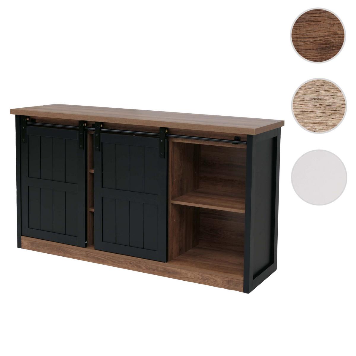 SIDEBOARD Braun, Schwarz - Schwarz/Braun, Holz (150/84/40cm) - MCW