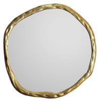 WANDSPIEGEL Asymmetrisch Metall Gold 60x60 cm Modern - Goldfarben, Glas (60/60/3cm) - KADIMA DESIGN