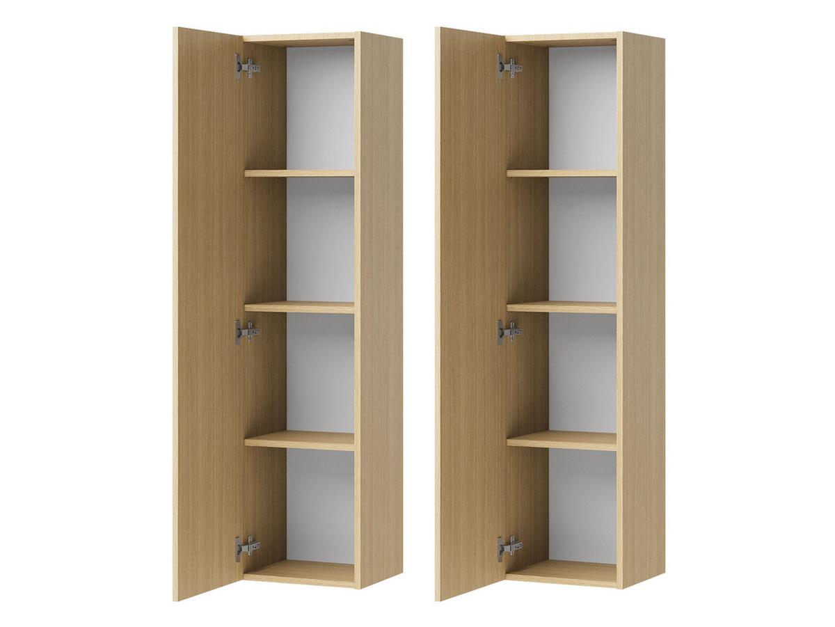 HÄNGESCHRANK-SET Sigma 1D SG11 (2 Stück) - Eichefarben, Holzwerkstoff (34/138/30cm) - MIRJAN24