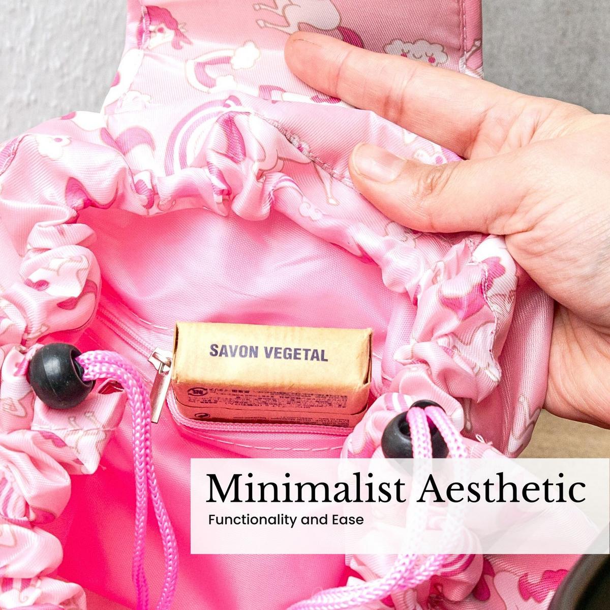 KOSMETIKTASCHE mit Reißverschlussfächern - Rosa, Kunststoff (54/1/62cm) - Intirilife