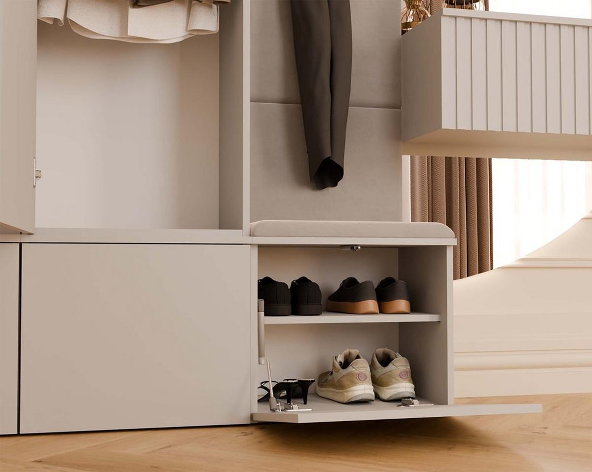 GARDEROBEN-SET Kaschmir 50/238/35 - Kaschmir, Holzwerkstoff (50/238/35cm) - RAUMHIRSCH FURNITURE