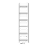 BADHEIZKÖRPER Sahara 400x1800 mm Weiß gerade mit Ventil Universal - Weiß, Metall (40/180/3cm) - LuxeBath
