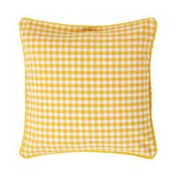 KISSENHÜLLE Vichy-Karo 45/45 cm, 100% Baumwolle - Gelb, Textil (45/45cm) - Homescapes
