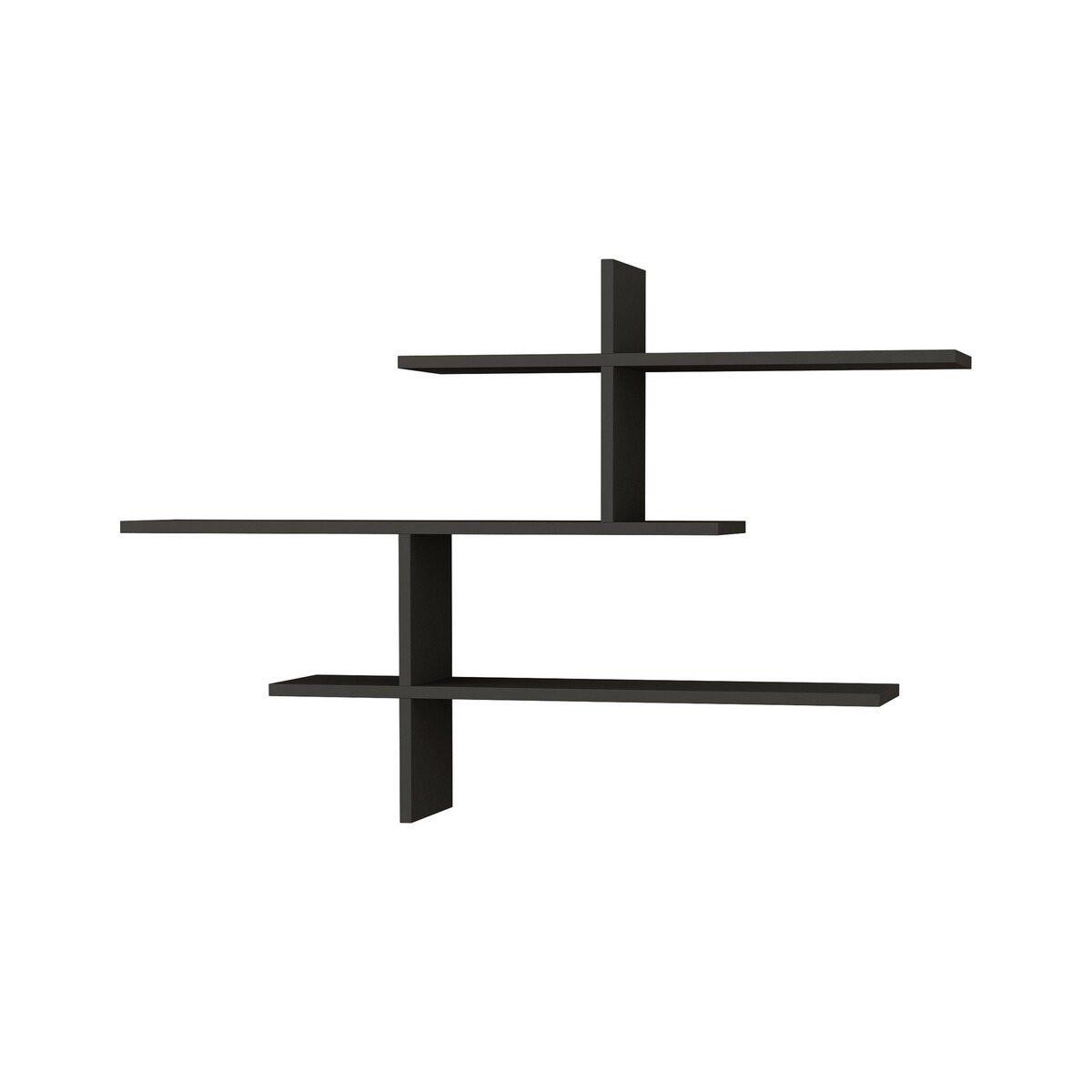 WANDREGAL Leo 123/22/80 cm - Anthrazit, Holzwerkstoff (22/80.5/123cm) - Calicosy