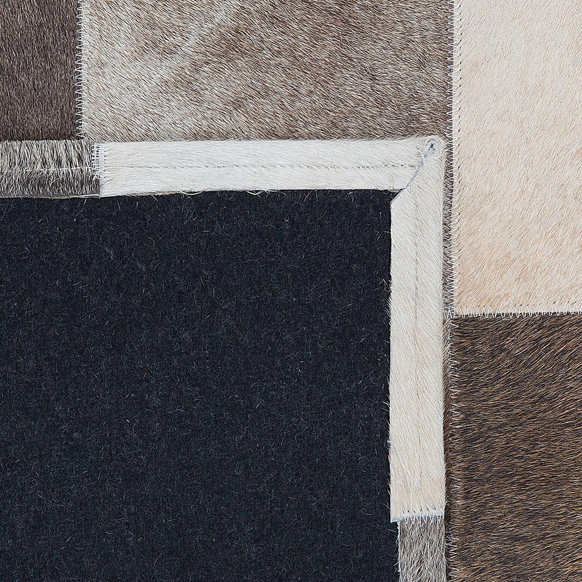 KURZFLOR-TEPPICH Soke 230/160 cm - Multicolor, Fell (160/230cm) - Beliani