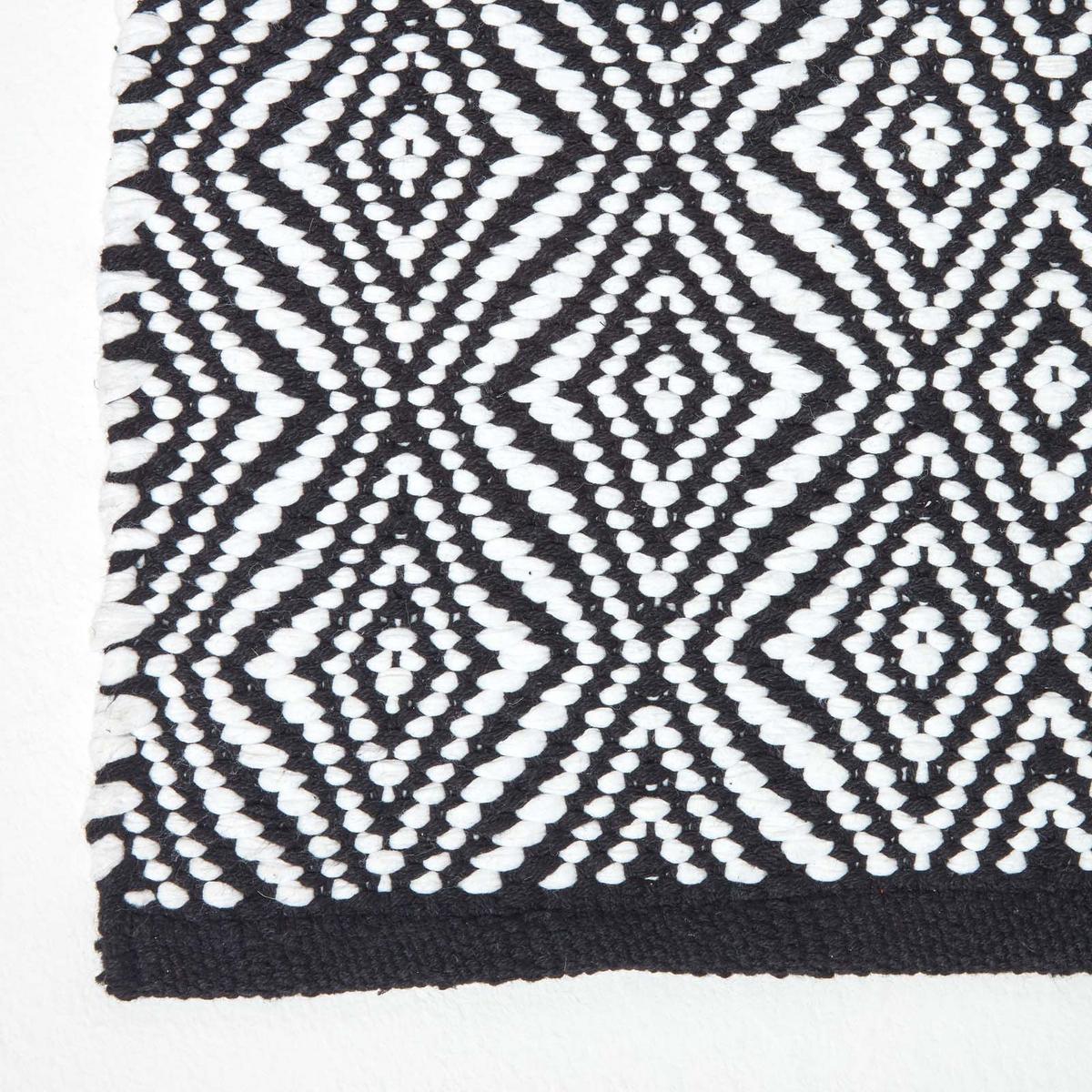 TEPPICHLÄUFER Trance geometrisch gemustert 66/200 cm - Schwarz, Textil (66/200cm) - Homescapes
