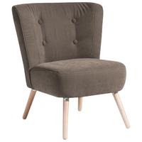 SESSEL Kassi Bezug Veloursstoff Buche natur / sahara - Gelb, Kunststoff (69/80/68cm) - 58aufmkessel