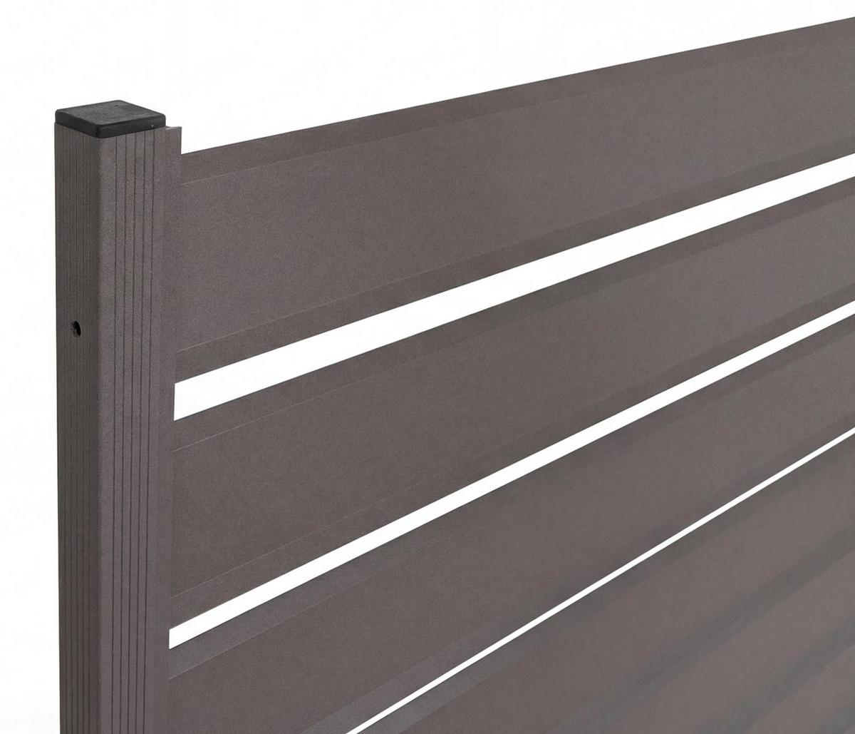 BEET MIT RANKGITTER Grau - Grau, Metall (90/158/75cm) - MCW