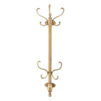 KLEIDERHAKEN mit 8 Messinghaken - 45/18/139 cm - Goldfarben, Metall (18/139/112cm) - Signature