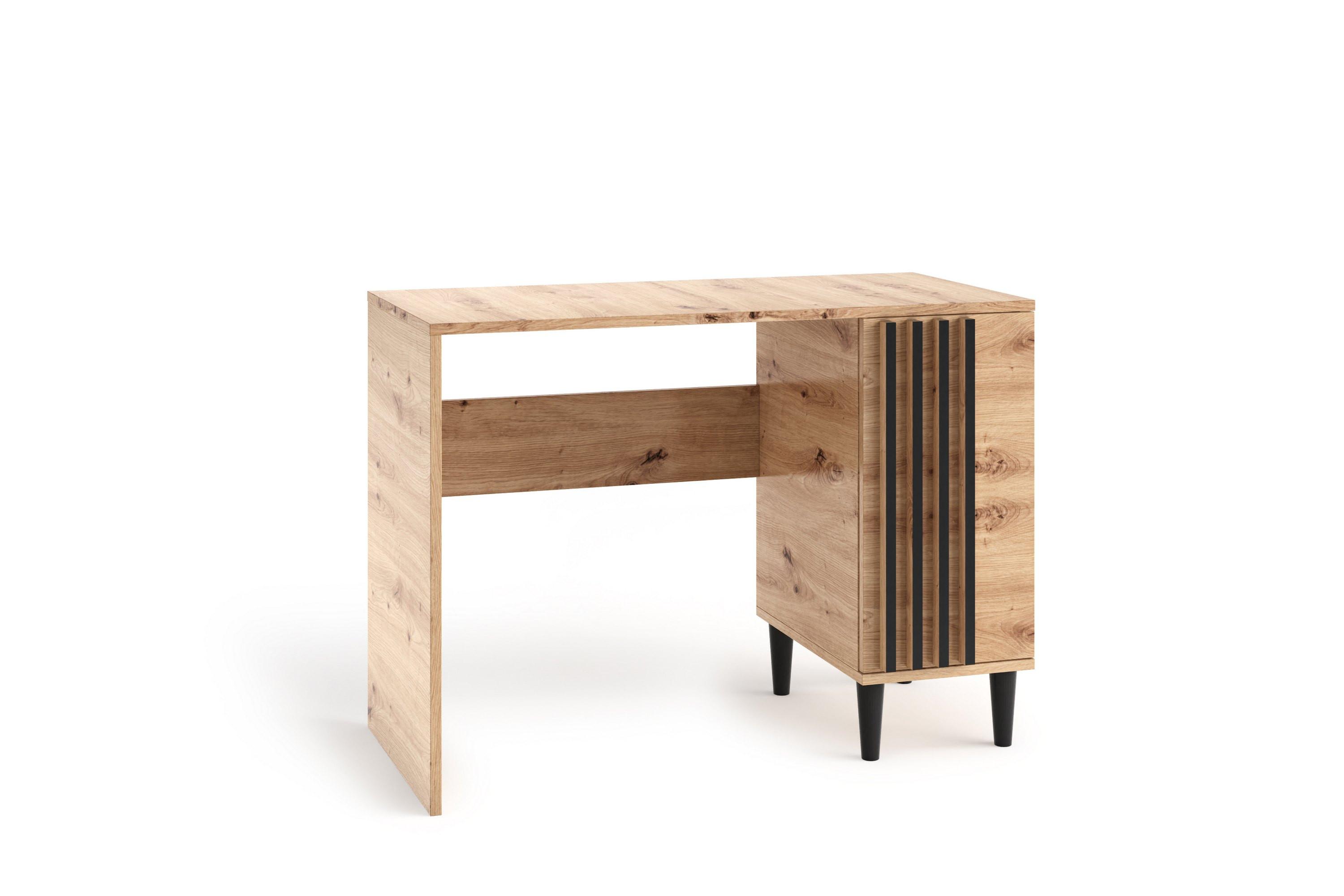 SCHREIBTISCH ARTIANO 100x50x74,5 cm Bürotisch Computertisch, Eiche Artisan - Eiche Artisan, Holzwerkstoff (50/100/74.5cm) - MASSENO