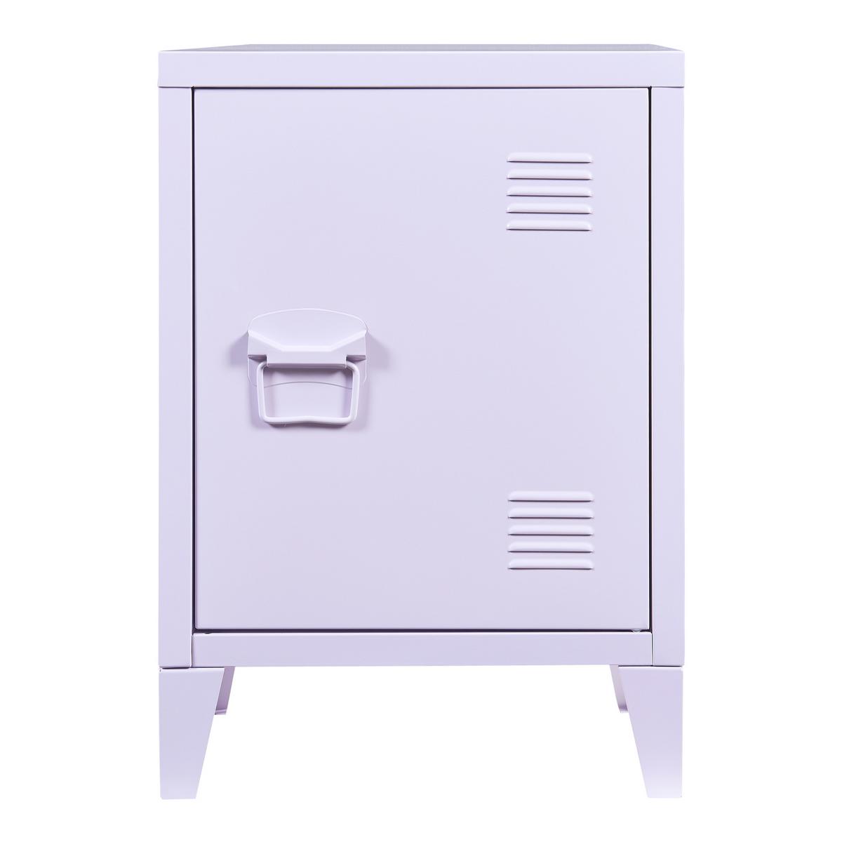 NACHTSCHRANK Inari - Lila, Metall (40/57/30cm) - [en.casa]