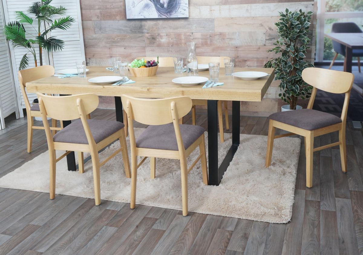 ESSZIMMERSTUHL Beige, Taupe 6er-Set - Taupe/Beige, Holz (45/79/49cm) - MCW