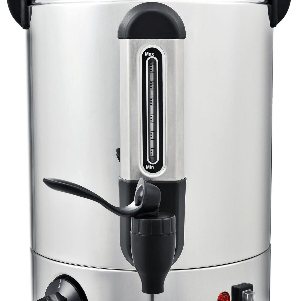 GLÜHWEINKOCHER Teramo 7 L - Silberfarben, Metall (30/42/23cm) - Juskys