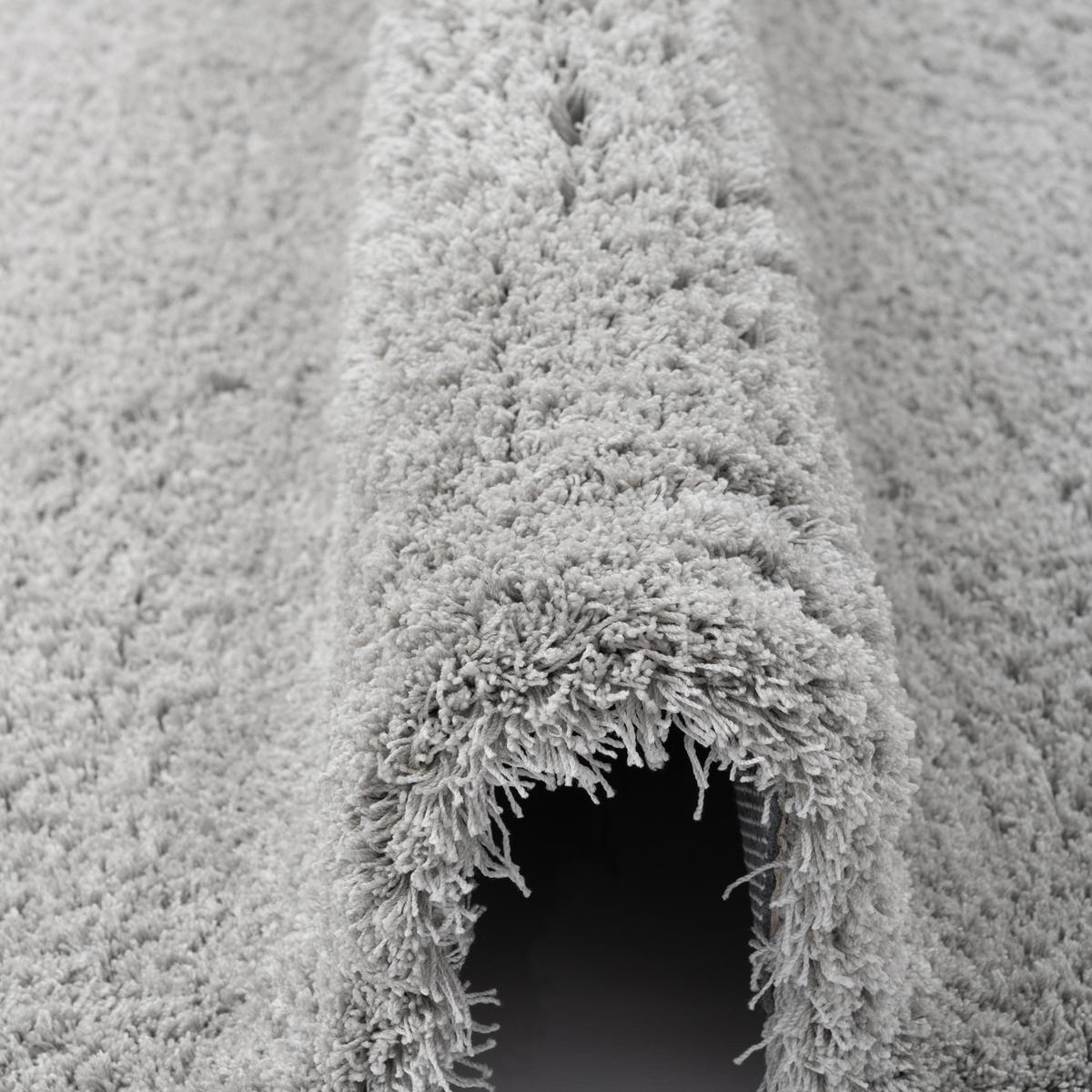 LUXUS HOCHFLOR LANGFLOR TEPPICH HARMONY - Grau, Textil (100/100cm) - Snapstyle
