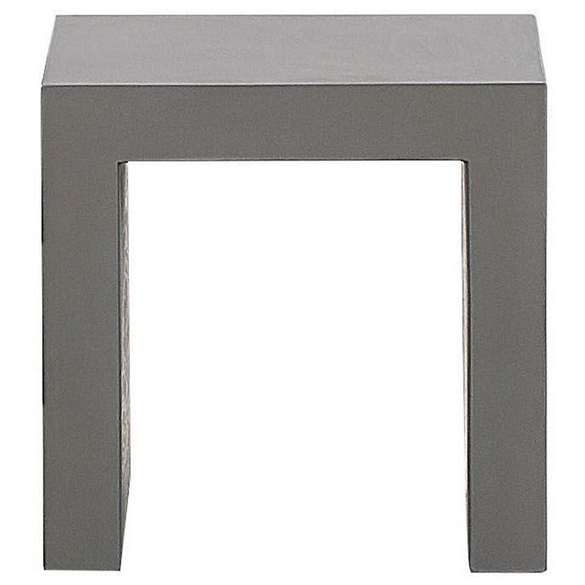 GARTENSTUHL 2er-Set Beton grau Taranto - Grau, Stein (40/40/40cm) - Beliani