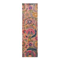 WOLLTEPPICH HEDDA, floral, Bunt, 80 x 300 cm - Multicolor, Textil (300/80cm) - KADIMA DESIGN