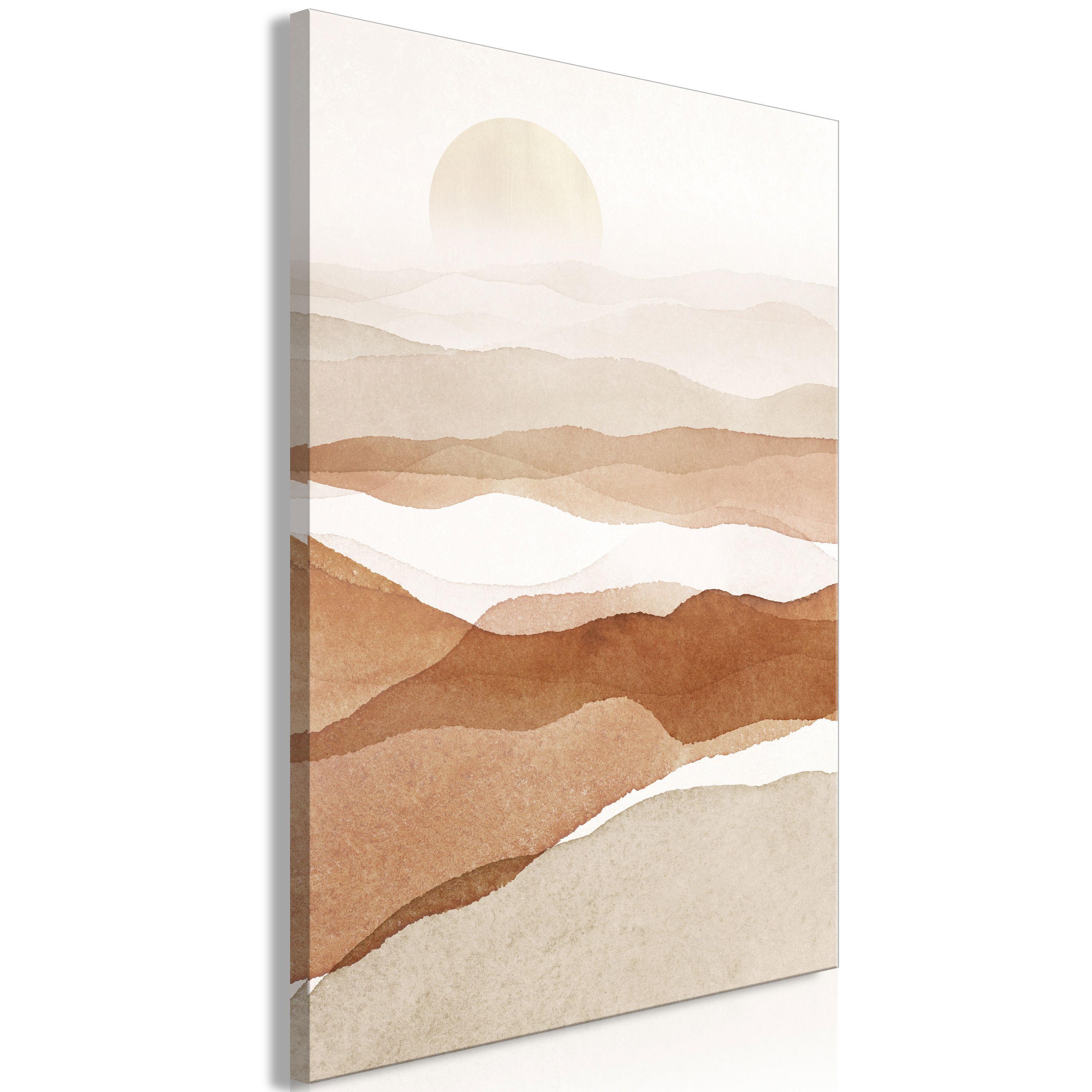KUNSTDRUCK Braun 60/90 cm - Braun/Grau, Textil (60/90cm) - KUNSTLOFT