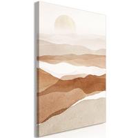KUNSTDRUCK Braun 80/120 cm - Braun/Grau, Textil (80/120cm) - KUNSTLOFT