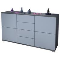 SIDEBOARD Rova Denim matt - Pastellblau, Holzwerkstoff (138.5/75.5/35cm) - Vladon