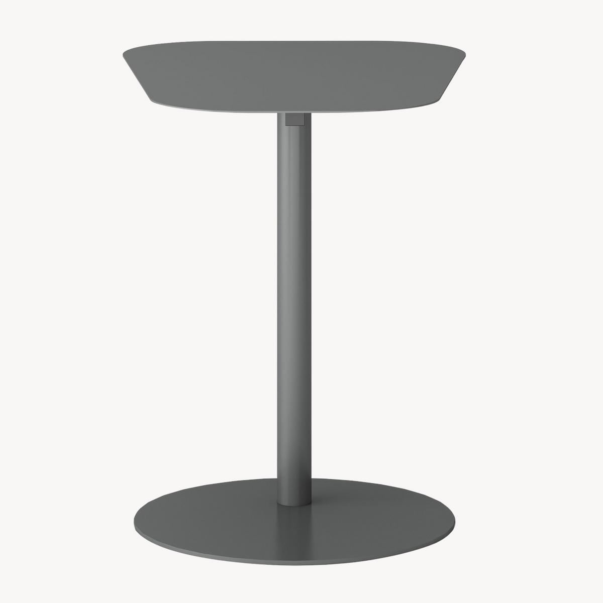 BEISTELLTISCH Nastätten - Grau, Metall (38/50/50cm) - [en.casa]
