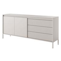 SIDEBOARD SENSATO 187/81/40 cm mit 3 Schubladen und 2 Türen Beige - Beige, Holzwerkstoff (187/81/40cm) - MASSENO